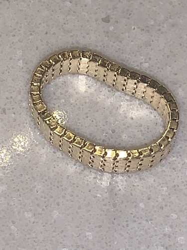 NEW 14k Yellow Gold Flex Articulate Eternity Ring Sz 6 (Price for 1 Ring) - Picture 2 of 8