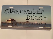 Clearwater Beach, Florida Pier 60 premium license plate. Made In The USA!