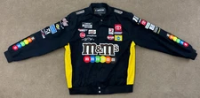 NASCAR M&Ms Kyle Busch #18 JH Design Racing Jacket Black Mens Large VG Condition