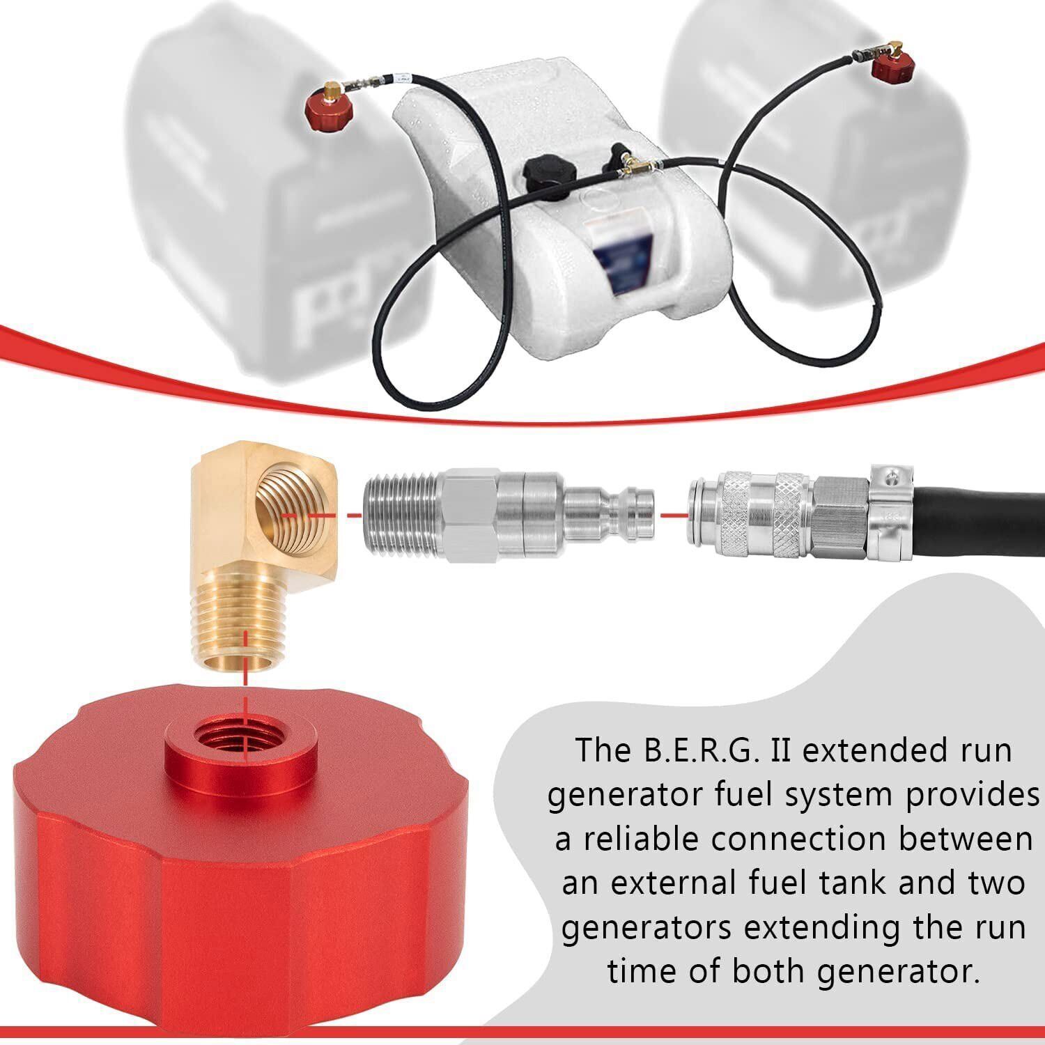 HND1.2CD Dual System Extended Run Generator Fuel Kit For Honda Polaris Champion