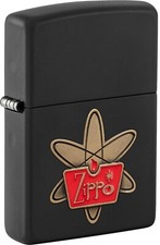 ZIPPO "RETRO ZIPPO" BLACK EMBLEM LIGHTER 60007170 ** NEW IN THE BOX **