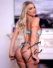 Emma Hix Super Sexy Hot Autographed Signed 8x10 Photo Adult Model COA Proof 13G