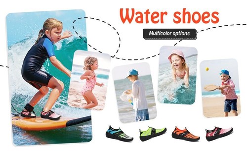 Kids Boys Girls Water Shoes Mom-Slip Quick-Dry Barefoot Aqua Shoe Swimming - Bild 3 von 4