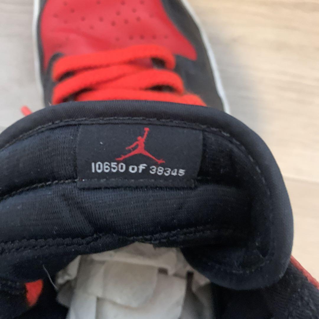 Nike Air Jordan 1 Retro Bred Black x Red US10.5 2001 Vintage Nike Air Jordan 1 Retro Bred Black x Red US10.5 2001 Vintage