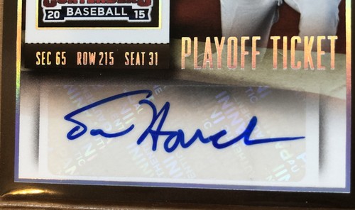 Tanner Houck 2015 Contenders USA National Auto RC #64 Playoff Ticket # 01/15 - Picture 8 of 8