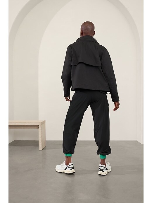 ATHLETA フード付きブラックジャケット Athleta Black Sherpa Zipper Front Jacket- Size XL (sold out online