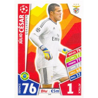 Match Attax Champions League 17/18 - 200 - Julio Cesar - SL Benfica