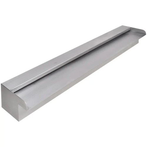 Pool Fountain Rectangular Stainless Steel Waterfall Effect Pond Water Feature - Picture 2 of 6