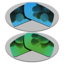 US Sky Blue Green Anti Scratch Lenses Replacement For-Oakley Gascan S Polarized