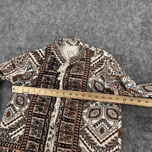 Billabong Womens Sienna Cotton Tassels Fringe Open Front Cardigan Size S - Picture 8 of 12