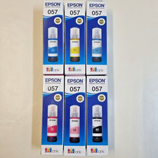 Epson Ink Bottle 057 6 Color Pack Set for L8050 L18050 Printer Genuine