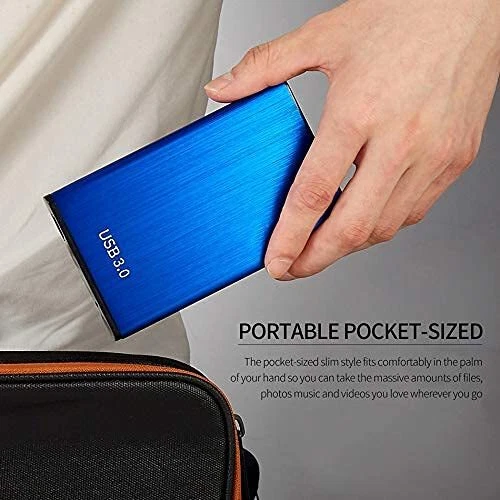 Disco duro externo HDD 2TB / 1TB / 500GB / 250GB 2.5 pulgadas Metal Portátil USB... Foto 3 de 4