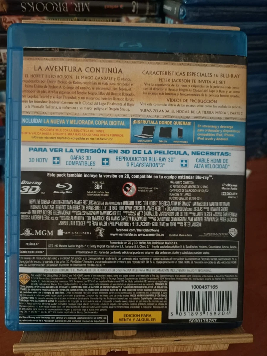 El Hobbit: La Desolación de Smaug Blu-ray 3D ( 8 Abril 2014) Ian McKellen, Mart
