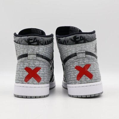 555088-036 Nike Jordan 1 High OG Rebellionaire Black White