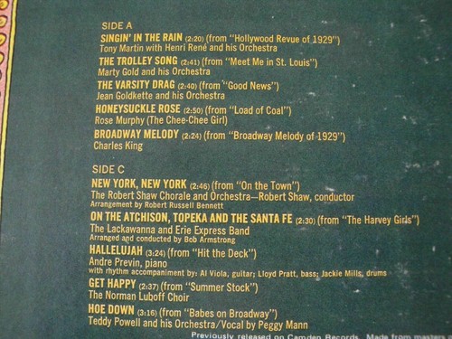 20 GREAT VICTOR RECORDINGS OF SONGS FROM THAT'S ENTERTAINMENT 2X VINYL LP 1974 - Picture 3 of 4