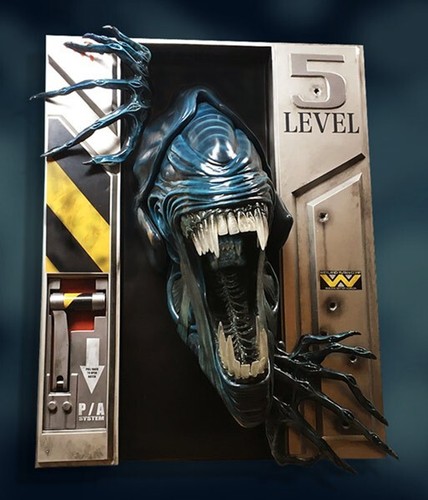 HCG Aliens Queen 1/1 Wall Sculpture Statue Life Size Figure Limited 2019 Unused - Picture 7 of 13