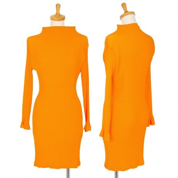 ISSEY MIYAKE Pleats Mock neck Dress Size 2(K-1022… - image 1