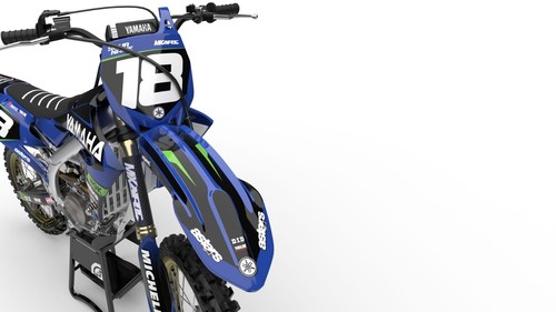 Yamaha YZF 250 2019 - 2023 Full custom graphics kit Warsaw style stickers decals - Picture 3 of 8