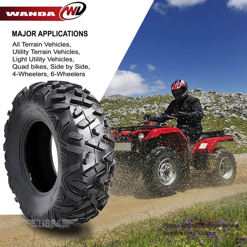 Set of 4 WANDA ATV/UTV Tires 24x8-12 Front & 24x10-11 P3501 Similar to Big Horn - Picture 5 of 9