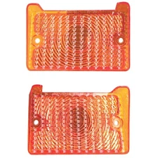 1971 1972 Chevy Nova Parking Lamp Light Lens - Amber - Pair NOPL7172-2