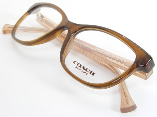 NEW COACH HC 6072 5328 Brown Glitter /Crystal Light Brown EYEGLASSES 50-17-135mm - Picture 6 of 15