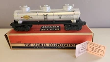 Lionel 1953-1955 6415 Sunoco 3 Dome Tank Car 6600 gal capacity Unrun! OB Type I