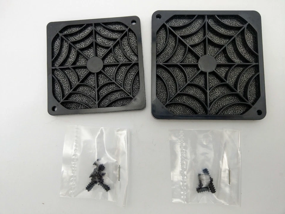 2-Pack: NEW EverCool Black Plastic Filter Guard for 80mm & 92mm Case Cooling Fan - Image 2 of 4