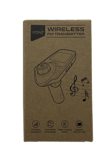 VONT Bluetooth Wireless FM Transmitter 