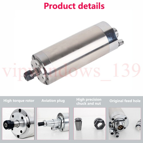 2.2KW 2200W Water-cooled Spindle Motor 220V ER20 24000rpm 80*213mm CNC Engraving - Picture 8 of 12