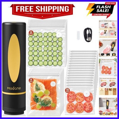 Vacuum Sealer, Food Saver Vacuum Sealer Machine, Compact Handheld Vacuum Seal...
