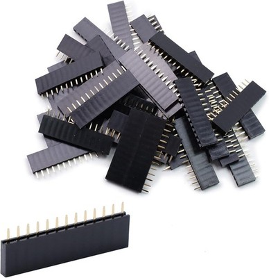 13-Way 2.54mm Pitch Female PCB Header Connector, 40 pcs Size: 1*13
