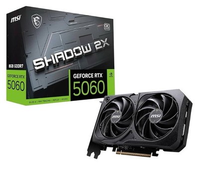 MSI GeForce RTX 5060 8G SHADOW 2X OC G5060-8S2C 8GB GDDR7 PCI-E