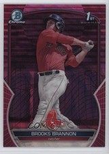 2023 Bowman Chrome Prospects Fuchsia & Pink Vapor Refractor Brooks Brannon 19zn