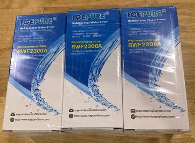 IcePure RWF2300A Replacement Refrigerator Water Filter 3-Pack.