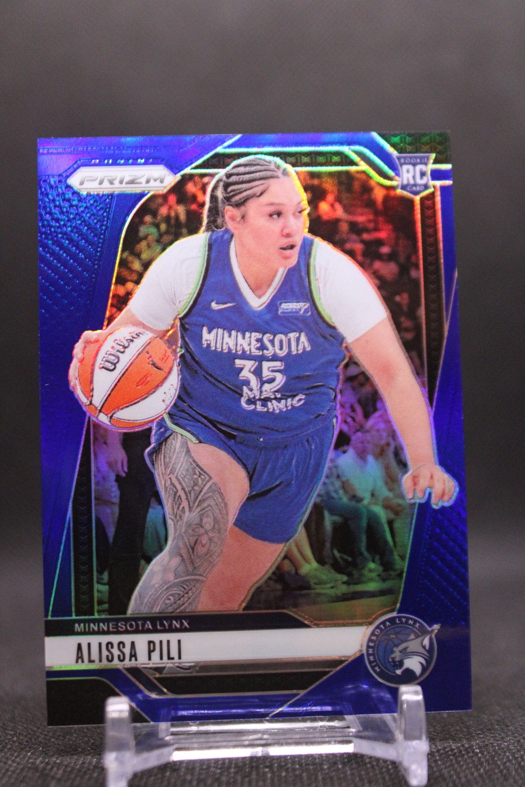 Alissa Pili #83 2024 Panini Prizm WNBA Blue Prizms Minnesota Lynx SN/199,RC