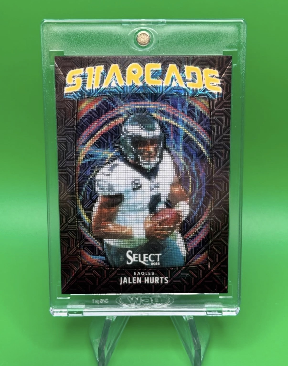 2022 Select Jalen Hurts Starcade Case Hit Gold Prizm 7/10 🔥