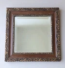 Antique Vintage Art Nouveau Style Square Mirror 32cmx32cm Wall Hanging Decor