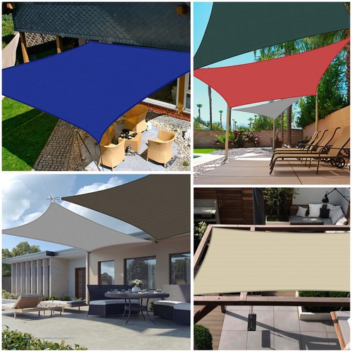 2-15 Fuß Sand Sonnenschutz Segel UV Block Schutz Netz Abdeckung Tuch für Pool Terrasse Garten - Bild 11 von 12