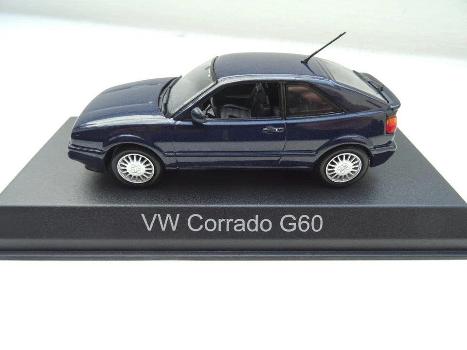 Volkswagen VW Corrado Modellino Di Auto Norev In 1:43 Blu Metallizzato 840142 - Immagine 2 di 4