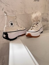 CONVERSE Run Star Hike White Black Gum Women 6.5 M Lifestyle Bold 166799C