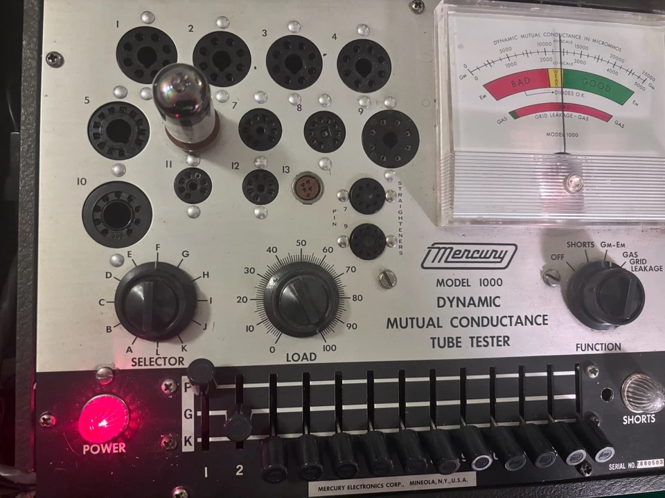 NIB NOS ARCTURUS 12DF7 Tube Angle 3 Mica RARE Aerospace 12AX7 Tested 200% Gain - Image 2 of 4