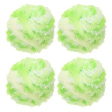 35yds Faux Fur Yarn, 4 Skeins 50g 0.6"OD Fuzzy Yarn Fluffy Yarn, Green