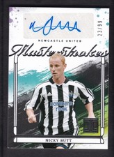 2024-25 NICKY BUTT 23/99 AUTO PANINI IMPECCABLE PREMIER LEAGUE MASTER STROKES