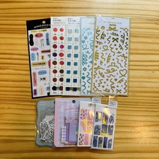 Kamio Japan Sticker Set of 9 Sticky Label Scrapbooking Collectible