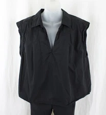 Velvet By Graham & Spencer Women's Black Cotton Round Neck Sleeveless Top Medium