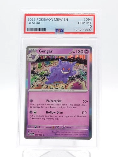 GENGAR 2023 POKEMON 151 HOLO #094/165 PSA 10 Q0895