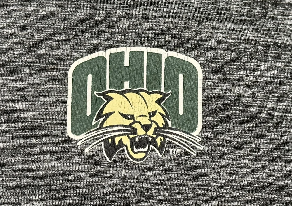 Ohio Bobcats Pullover Shirt Colosseum 1/4 Zip Dry Fit Men’s XL - Image 4 of 4