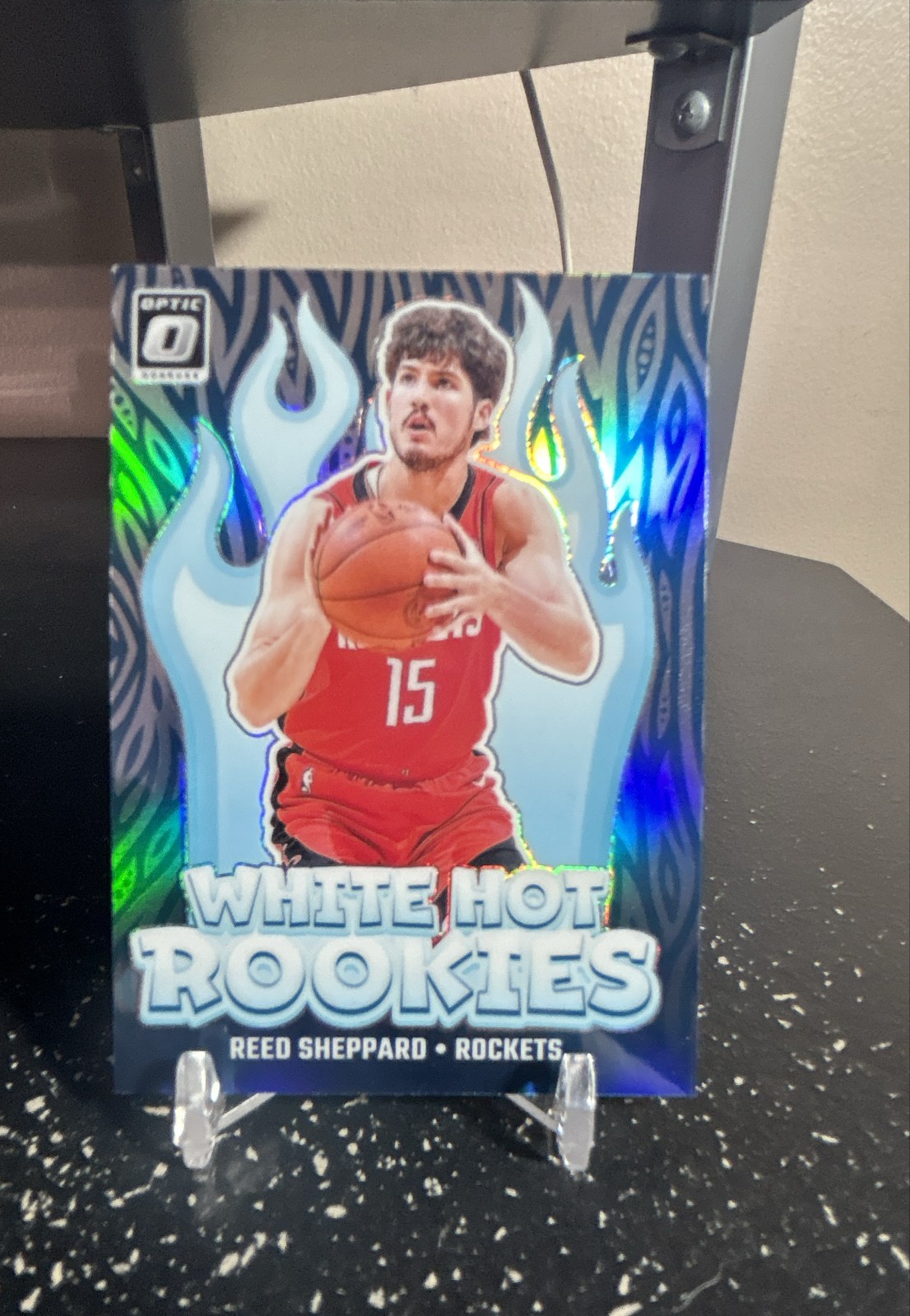 2024-25 Donruss Optic - White Hot Rookies Reed Sheppard #12 Holo Prizm (RC)