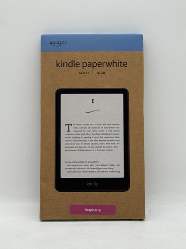 New Amazon 7" Kindle Paperwhite 12th Gen 16GB Latest Model Raspberry