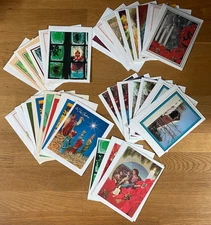 Lot of 31 Assorted Vintage Christmas Greeting Cards Unused w/Envelopes